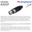 1 x 3 Meter - WBC-PRO-QUAD Cable- Amphenol Silver XLR Plugs & Black Tweed Jacket Carousel 5