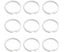 9pcs curtain rings curtain rings O shape shower curtain hook rings Carousel 1