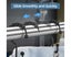 Black Shower Curtain Hooks Rings, Rust-Resistant Metal Double Glide Sh Carousel 3