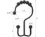 Black Shower Curtain Hooks Rings, Rust-Resistant Metal Double Glide Sh Carousel 5