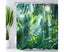 Jungle Forest Shower Curtain - 180x200cm, Tropical Plant, Green Banana Carousel 2