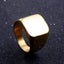 Stainless Steel Ring Wide Band Couple Rings Simple Finger Ring Square Ring Gift Carousel 6