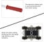 8PCS Furniture Shifter Lifter Wheel Set, Furniture Moving and Lifting System M Carousel 8