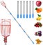 Fruit Picker Stick with Telescoping Pole Stainless Steel Fruit Picker Basket F Carousel 4