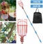 Fruit Picker Stick with Telescoping Pole Stainless Steel Fruit Picker Basket F Carousel 5