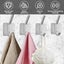 8Pcs Towel Hooks Self Adhesive Hooks Space Aluminum Heavy-Duty Bathroom Hooks Carousel 2