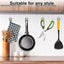 8Pcs Towel Hooks Self Adhesive Hooks Space Aluminum Heavy-Duty Bathroom Hooks Carousel 5