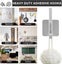 8Pcs Towel Hooks Self Adhesive Hooks Space Aluminum Heavy-Duty Bathroom Hooks Carousel 7