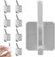 8Pcs Towel Hooks Self Adhesive Hooks Space Aluminum Heavy-Duty Bathroom Hooks Carousel 8