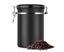 Coffee Container Large Sealed Stainless Steel Black Kitchen Storage Jar with Carousel 1