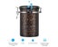 Coffee Container Large Sealed Stainless Steel Black Kitchen Storage Jar with Carousel 3