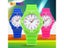 SKMEI Fashion Casual Kids Watches 5bar Waterproof Quartz Wristwatches Jelly Carousel 7