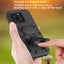 iPhone 16 Pro (6.3") Soft EVA Cartoon Robot Stand Phone Case (Black) Carousel 4