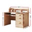 Computer Desk Office Study Desks Table Shelf Drawer Carousel 2