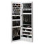 Mirror Jewellery Cabinet Led Light Lockable Box Jewelry Storage Organiser Carousel 3