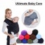 Baby Sling Cotton Adjustable Wrap Carrier Infant Breastfeeding Pouch Newborn Carousel 1