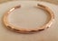 Hammered Solid Copper Cuff Pure Copper Arthritis Therapy Heavy Bracelet Carousel 3