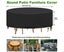 Round Garden Table Cover Outdoor Garden Furniture Tarpaulin Waterproof 230X100cm Carousel 3