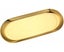 Gold Plated Serving Tray, Stainless Steel Buffet Plates for Cosmetics Carousel 1