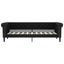 Single Size Day Bed Black 90x190 Cm Faux Leather Tpaxta Carousel 3