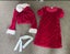 Shein Size 6Y Festive Velvet Santa Dress & Fur-Trimmed Bolero Set Carousel 1