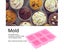 6?Grid Square Mold Silicone Cake Aroma Hand Making Soap Mould DIY Tool Carousel 3