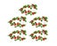 5Pcs Artificial Vine Rose Flower Silk Blossom Garland Home Decoration Carousel 1