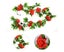 5Pcs Artificial Vine Rose Flower Silk Blossom Garland Home Decoration Carousel 5