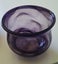 +++ PURPLE HAND -BLOWN ART GLASS VASE +++ Carousel 7