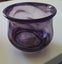 +++ PURPLE HAND -BLOWN ART GLASS VASE +++ Carousel 8