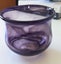 +++ PURPLE HAND -BLOWN ART GLASS VASE +++ Carousel 10
