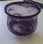 +++ PURPLE HAND -BLOWN ART GLASS VASE +++ Carousel 11