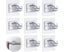 8Pcs No Drill Curtain Rod Brackets No Drilling Self Adhesive Curtain R Carousel 1