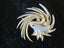 Rare Art Deco Boucher Gold and silver Tone Bird Brooch 1960s Carousel 5