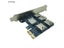 PCI-E To PCI-E Adapter 1 Turn 4 PCI-Express Slot 1x To 16x USB 3.0 Mining Carousel 3