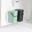 Brabantia Sort & Go Built-In Bin (2 x 12L) Jade Green/Grey Carousel 5