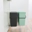 Brabantia Sort & Go Built-In Bin (2 x 12L) Jade Green/Grey Carousel 6
