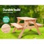 Picnic Table Set With Umbrella Kids Play Table & Chair Sets Keezi Kids Carousel 3