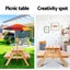 Picnic Table Set With Umbrella Kids Play Table & Chair Sets Keezi Kids Carousel 4