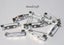10 BRIGHT SILVER BROOCH BACKS Carousel 1