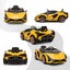 Kids Ride On Car Lamborghini Sian Licensed Electric Vehicle Toy Dual Motor Car Carousel 6