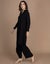 Moomaya Women's Indo-Western Co-Ord Set Asymmetric Long Kurta With Palazzo Pants Carousel 7