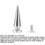 10 Sets 10x26MM Cone Spikes Punk Rivets Stud Screw Back Spikes for Leather_Bags Carousel 6