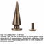 10 Sets 10x26MM Cone Spikes Punk Rivets Stud Screw Back Spikes for Leather_Bags Carousel 10