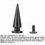 10 Sets 10x26MM Cone Spikes Punk Rivets Stud Screw Back Spikes for Leather_Bags Carousel 13