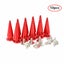 10 Sets 10x26MM Cone Spikes Punk Rivets Stud Screw Back Spikes for Leather_Bags Carousel 14