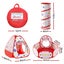 Kids Playhouse Play Tent Pop Up Teepee Ball Pit Tunnel Basketball Hoop Red Carousel 2