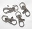 4 LARGE SILVER SWIVEL LANYARD CLASPS - 37 mm Carousel 1