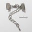 2 SETS SILVER CLASPS with END CRIMPS and EXTENDER CHAIN Carousel 1