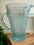 Vintage Art Deco Pale Turquoise Water / Lemonade Pitcher Carousel 4